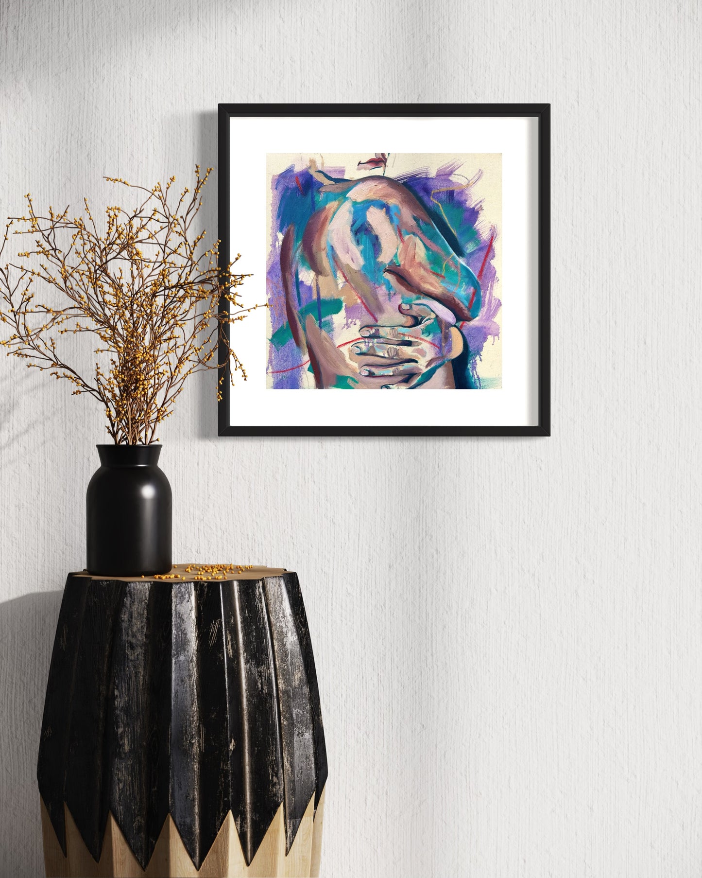 Giclée print, Figure Hugging, 2023
