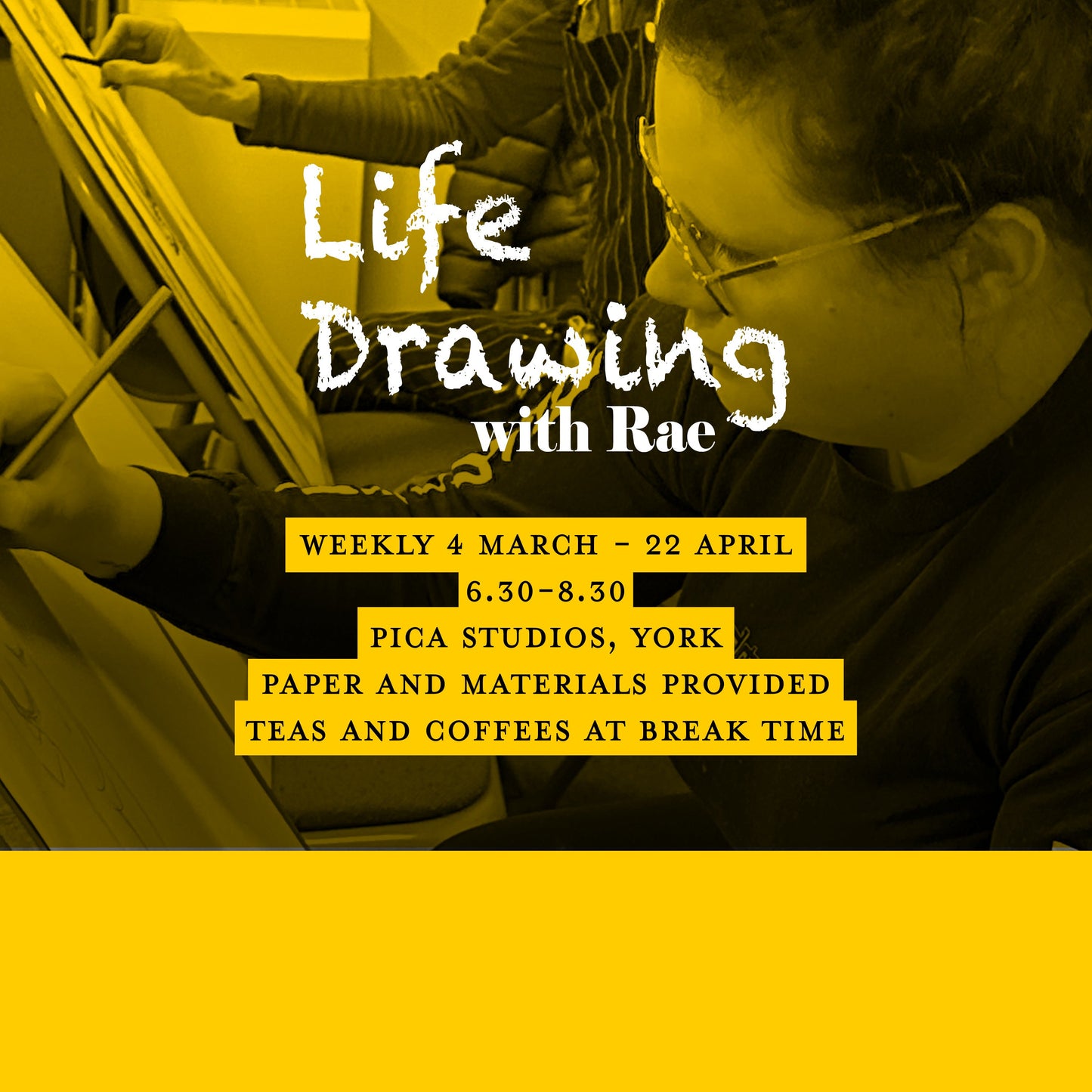 Life Drawing with Rae, 4 March - 22 April 2026