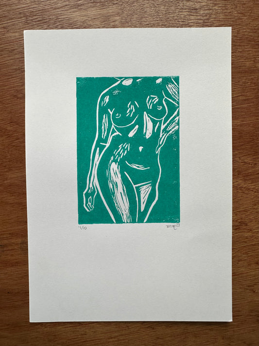 Lino print, Hips Don't Lie