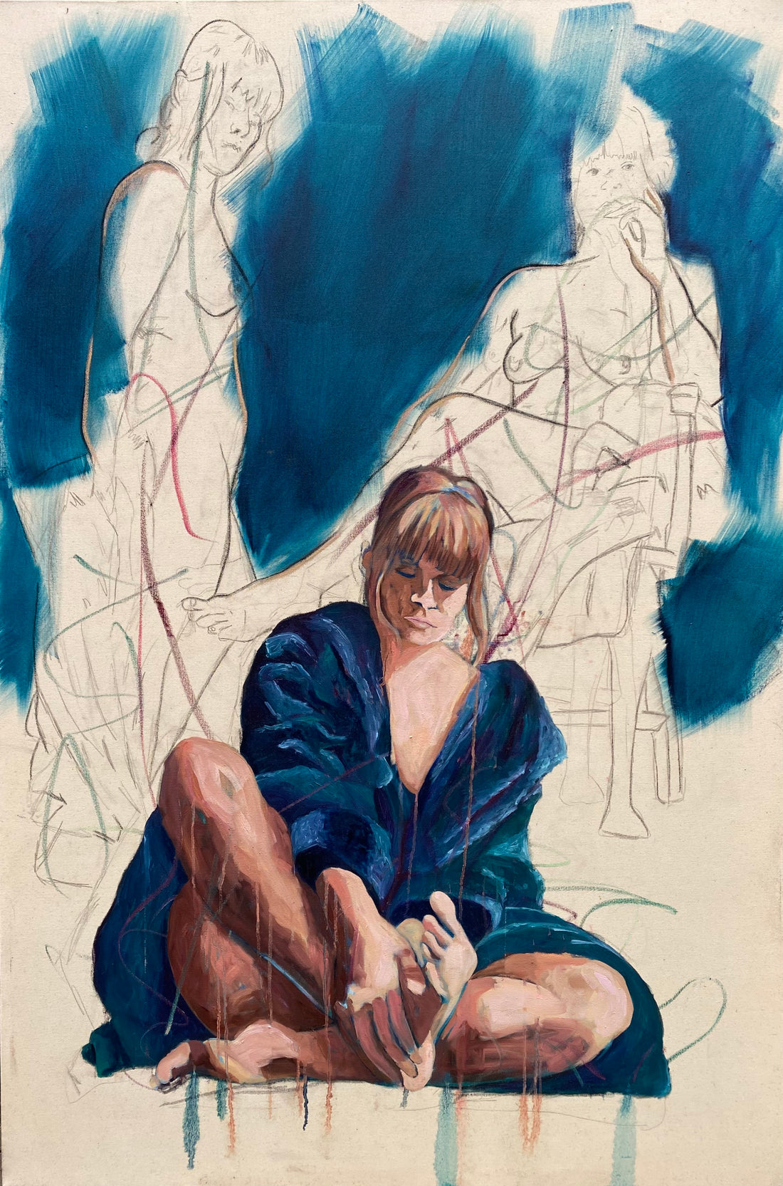 The model; The Artist and The Model, 2022 – Rae George Art