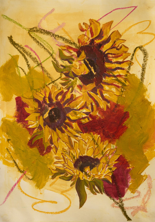 Three Sunflowers, 2025